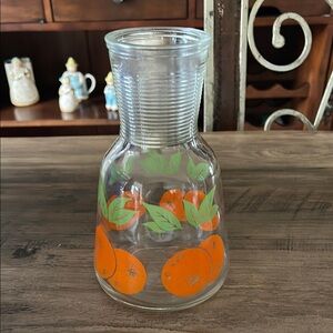 Vintage Anchor Hocking Orange Juice Pitcher Carafe